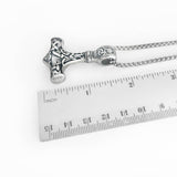 Silver Thors Hammer Necklace