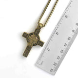 Large Celtic Cross Necklace Double Sided