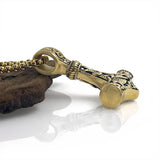 Gold Thors Hammer Necklace