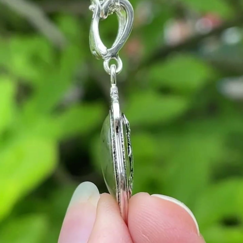 Connemara Marble Sterling Silver St Patrick Pendant