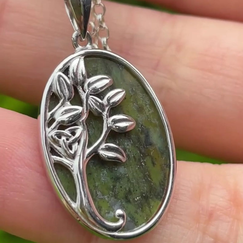 Colgante Árbol de la Vida irlandés de Mármol de Connemara