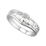 Anillo de Horquilla Claddagh de Plata