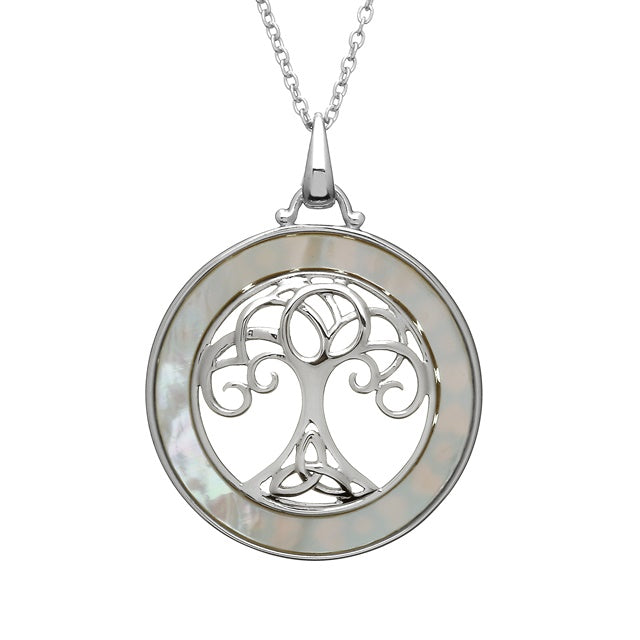 Mother of Pearl Tree of Life Pendant