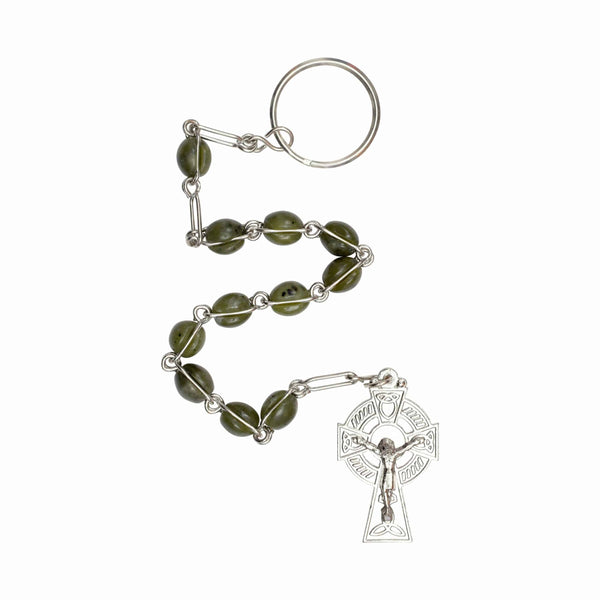 Connemara Marble Rosary Keychain