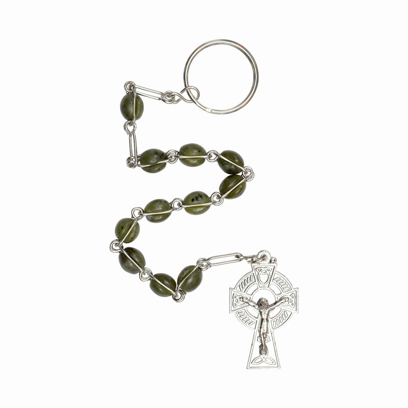 Connemara Marble Rosary Keychain