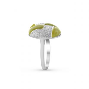 Anillo de botón de mármol de Connemara