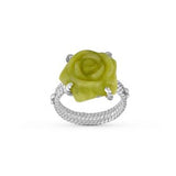 Anillo rosa artesanal