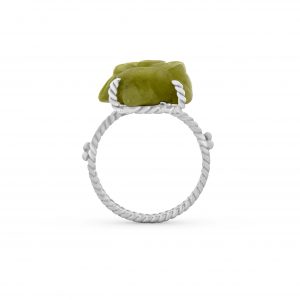 Anillo rosa artesanal