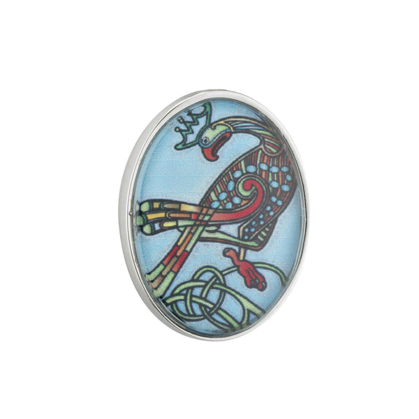 Aqua Bird Brooch