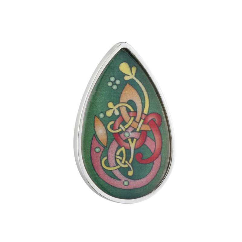 Green Celtic Brooch