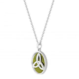Rhodium Plated Trinity Knot Pendant 1