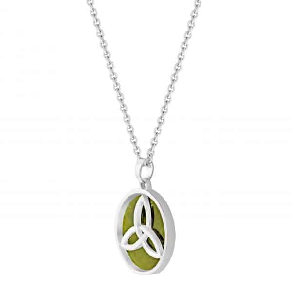 Rhodium Plated Trinity Knot Pendant 1