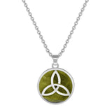 Rhodium Plated Trinity Knot Pendant