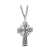 Double Sided Oxidized Celtic Cross