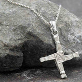 Sterling Silver St. Brigid's Celtic Cross Pendant
