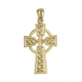 14k Gold Celtic Cross Pendant