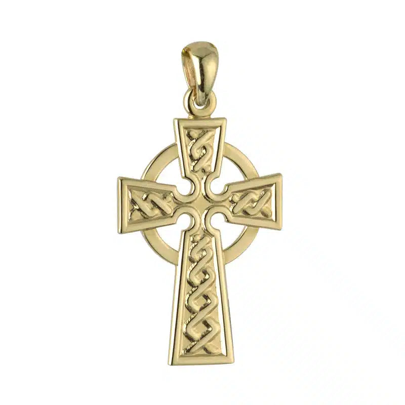 14k Gold Celtic Cross Pendant