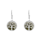 Pendientes Árbol de la Vida de Mármol de Connemara