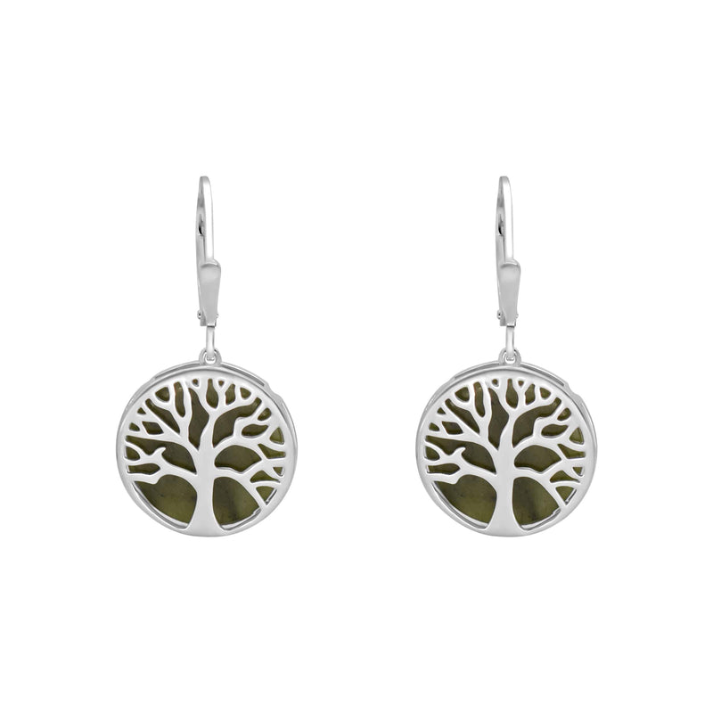 Pendientes Árbol de la Vida de Mármol de Connemara