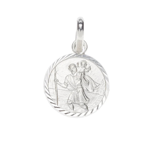 Tiny St Christopher Medal Round