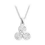 Colgante Espiral Chapado en Plata
