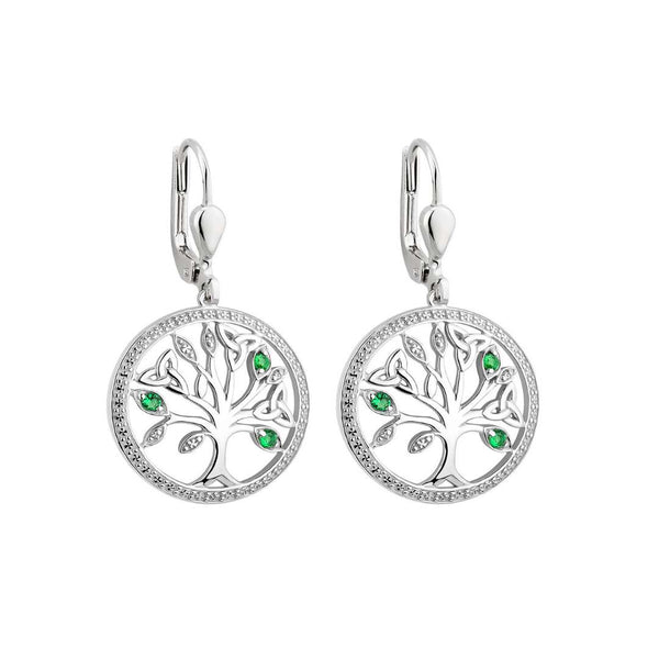 Silver Tree of Life Earrings