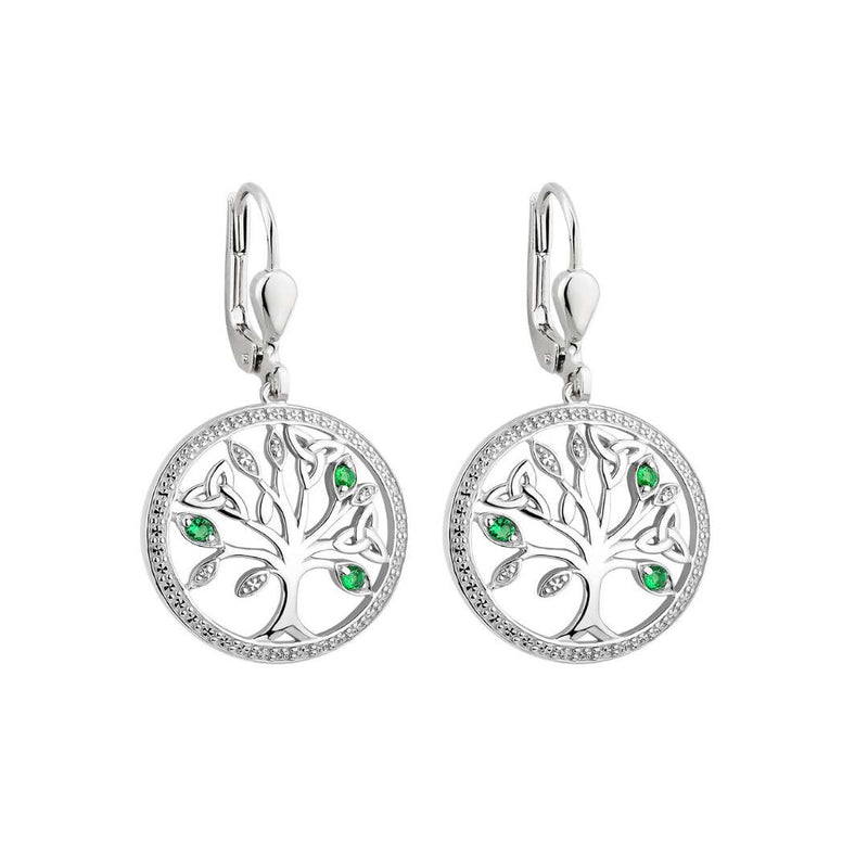 Silver Tree of Life Earrings