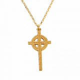 14K Yellow Gold Celtic Cross - Old St Pats Cross Chicago (Copy)