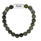Celtic Connemara Marble Set of Faith Bracelets
