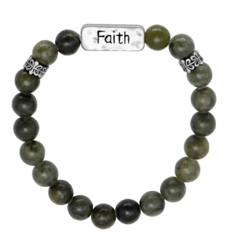 Celtic Connemara Marble Set of Faith Bracelets
