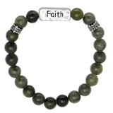 Connemara Marble Set of 2 Faith Bracelets