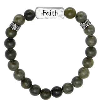 Connemara Marble Set of 2 Faith Bracelets