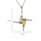 Silver St. Brigid Cross pendant
