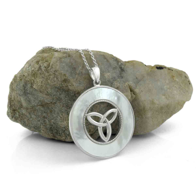 Celtic Knot Necklace With Mother of Pearl