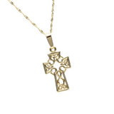 10ct Yellow Gold Knot Work Celtic Cross