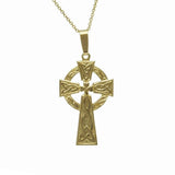 10k Solid Gold Celtic Cross with Shamrock