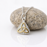 Trinity Knot Pendant With Gold Plate