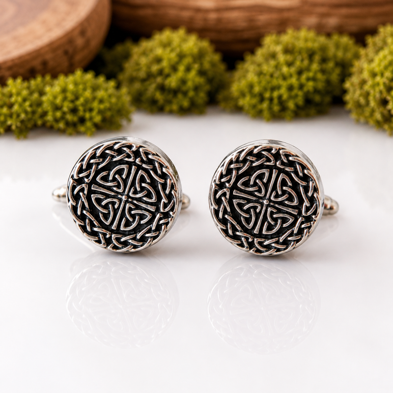 Trinity Knot Pewter Cufflinks