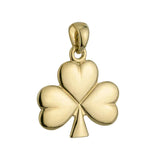 9K Gold Medium Shiny Shamrock Charm