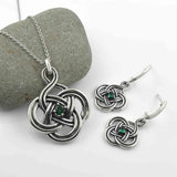 celtic knot earring and necklace 1