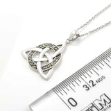 celtic knot with circle necklace