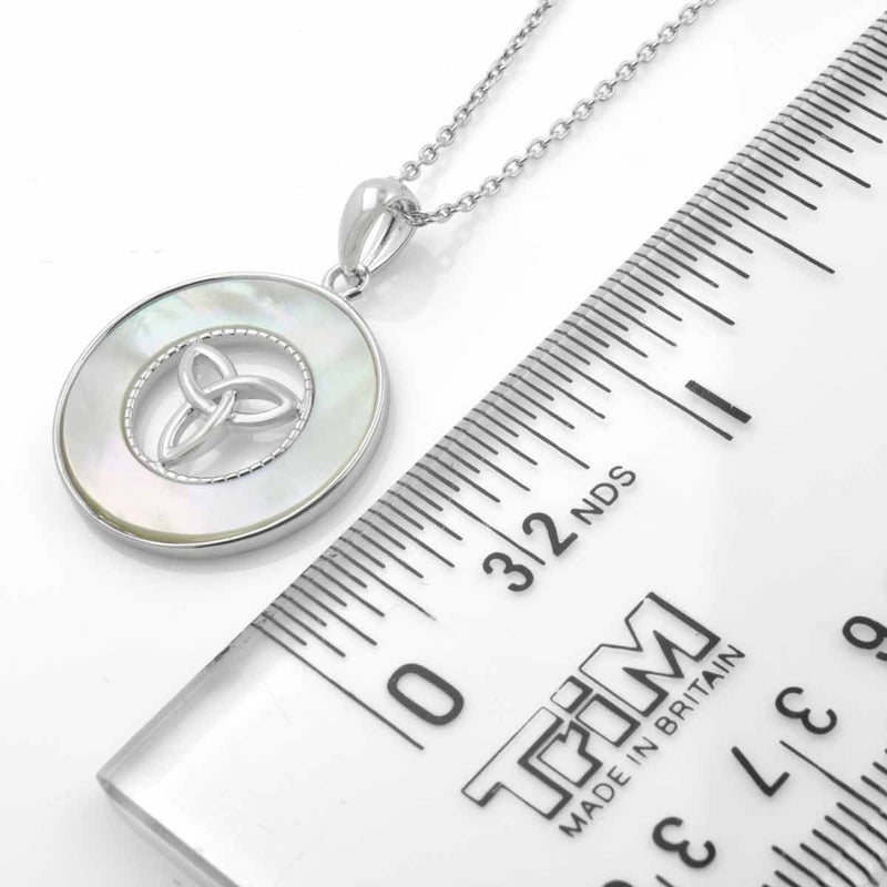 Celtic Knot Necklace With Mother of Pearl