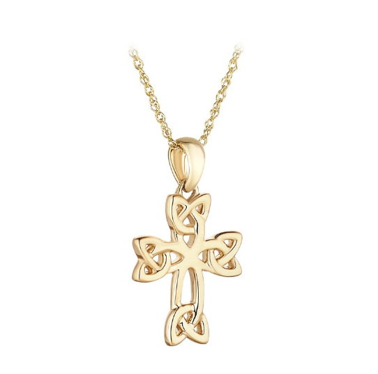 9k Solid Gold Celtic Cross