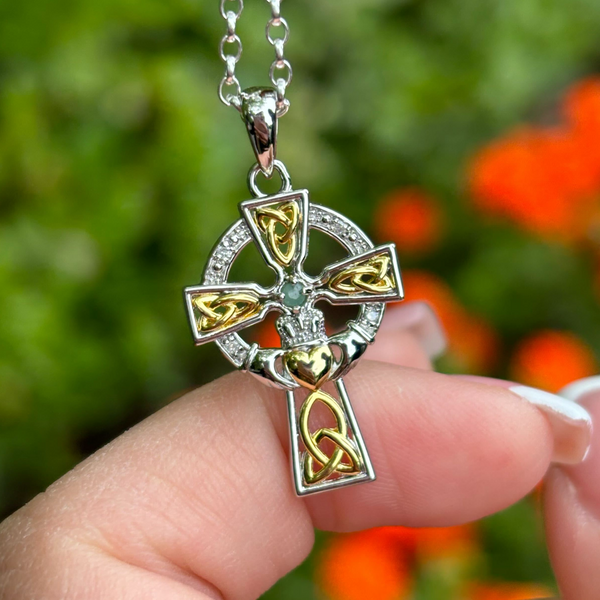 Luxury Claddagh Cross Combination Cross