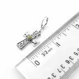 Connemara Marble Claddagh Cross Earrings