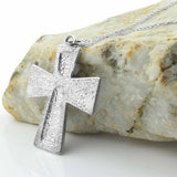 Colgante de cruz Claddagh con pendientes