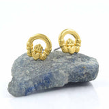 Pendientes Claddagh Bañados en Oro