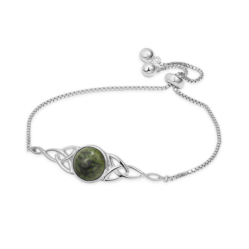 connemara marble trinity knot bracelet
