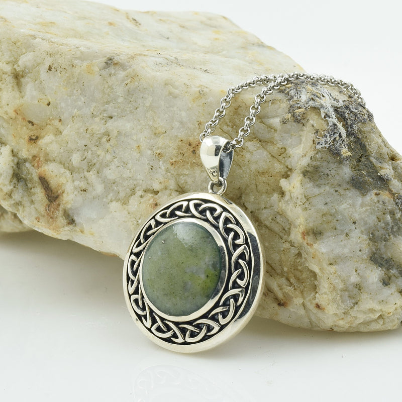 Silver Connemara Marble Necklace