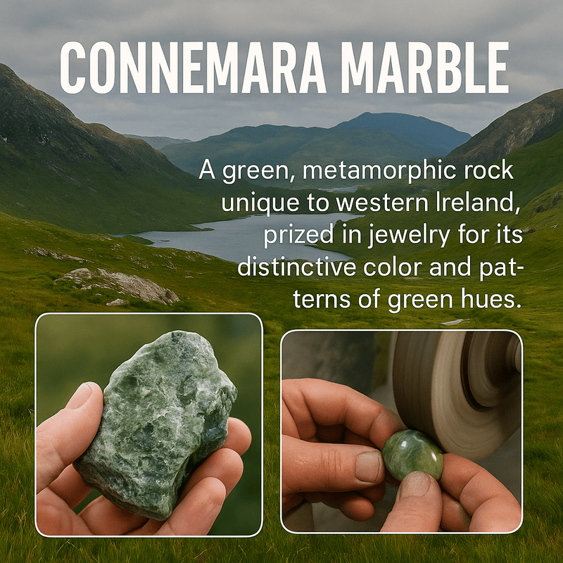Oval Connemara Marble Rosary